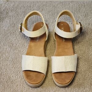 TOMS Diana Wedge Women's Natural Sandals